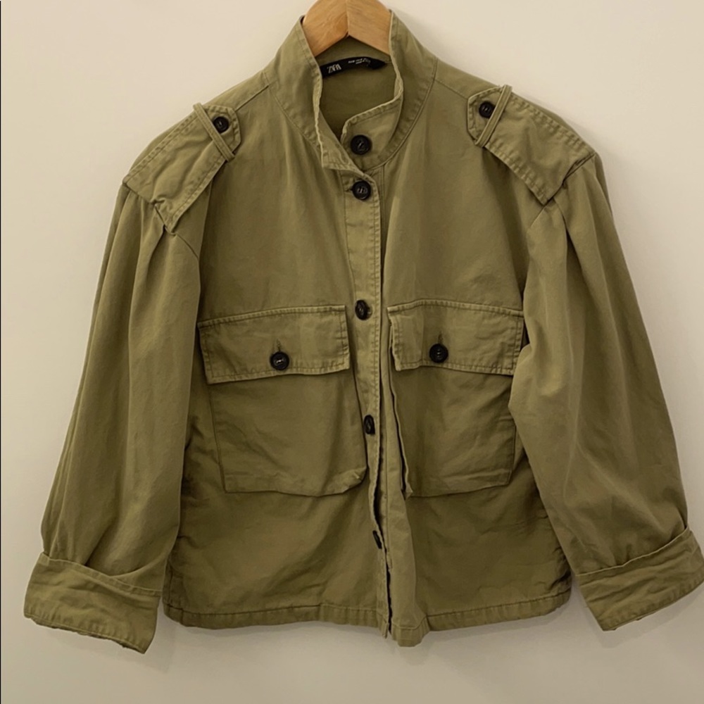Army-esque green jacket